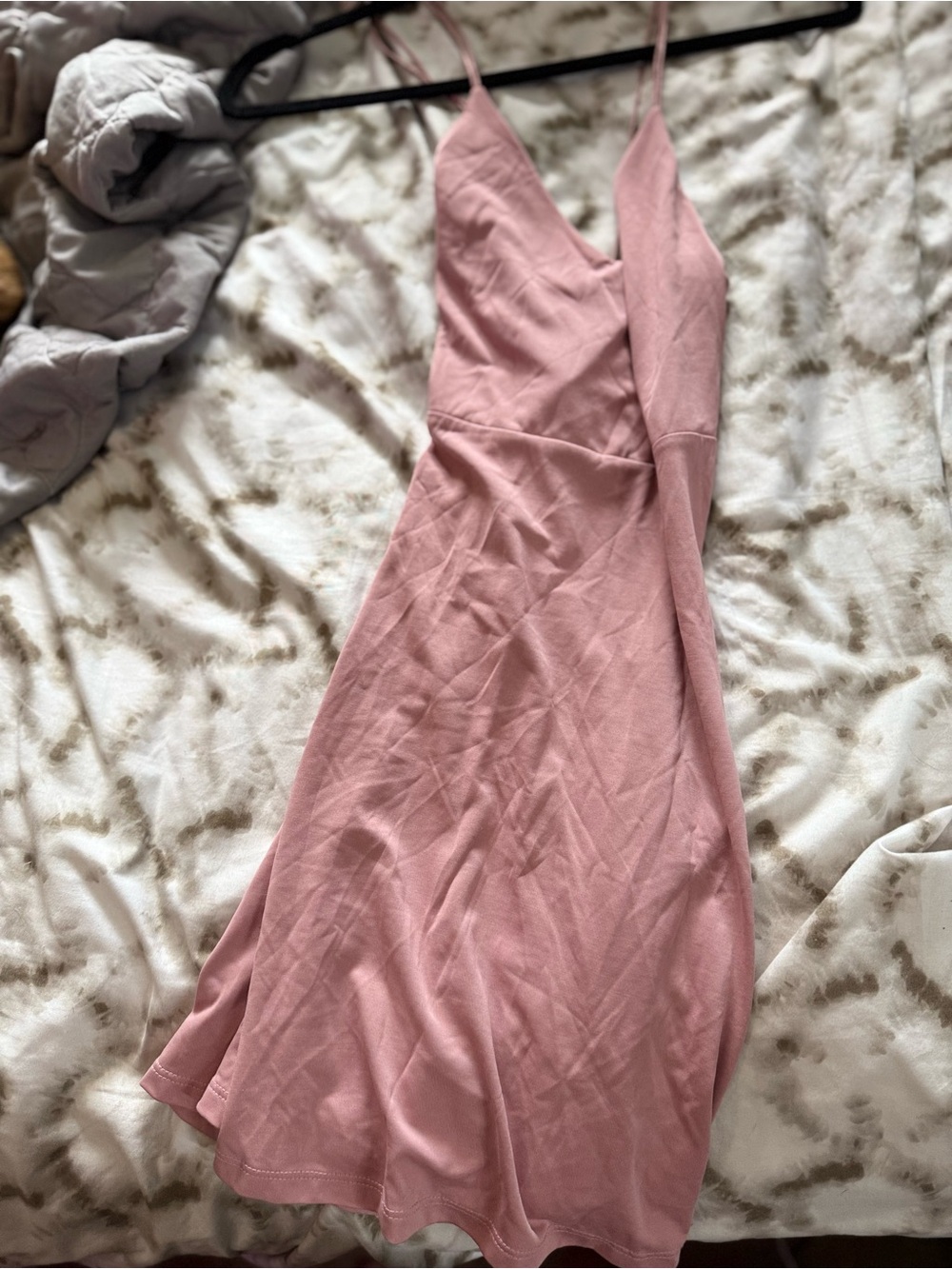 Forever 21 Dusty Rose Slip Midi Dress